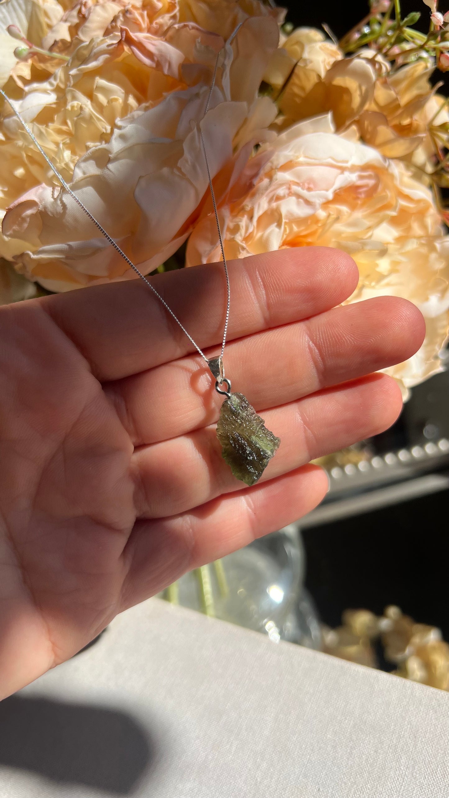 Moldavite necklace 1.8g