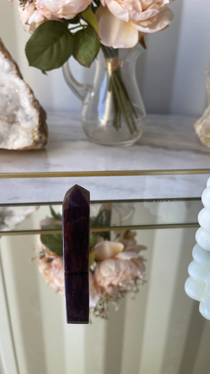 Gem Lepidolite Tower G