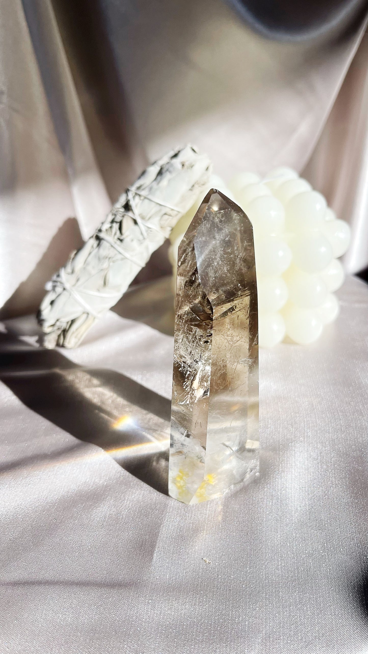 Smokey quartz tower (2)