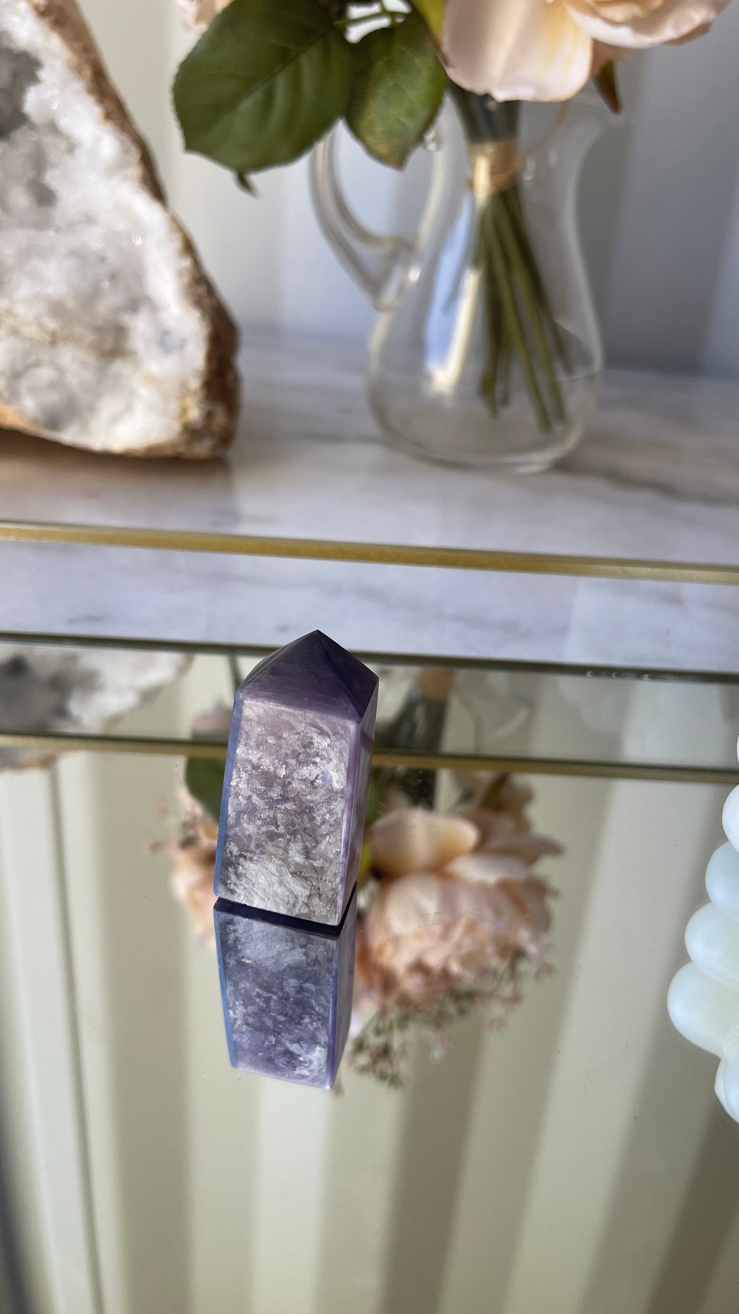 Gem Lepidolite Tower D