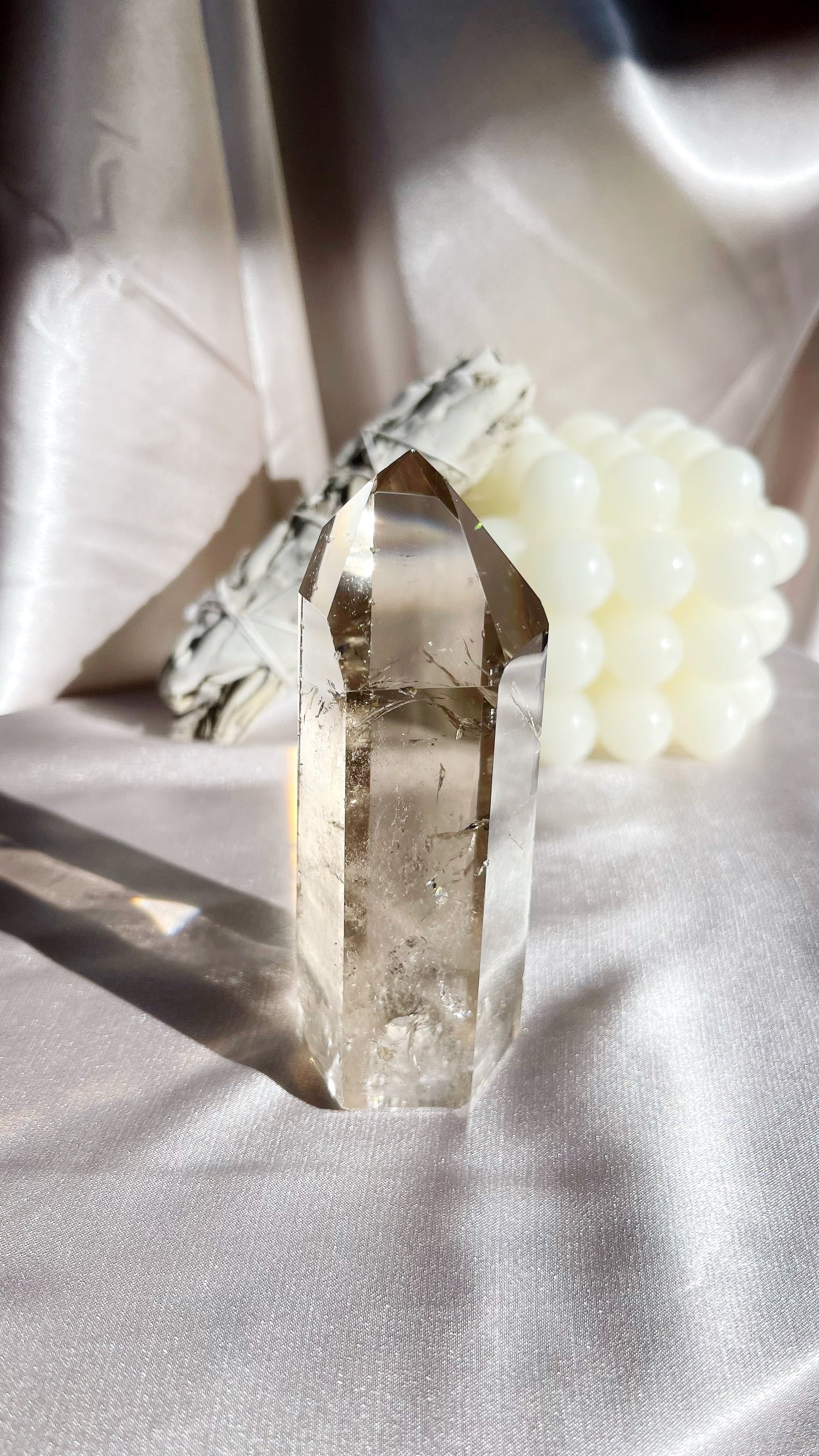 Smokey quartz tower (1)