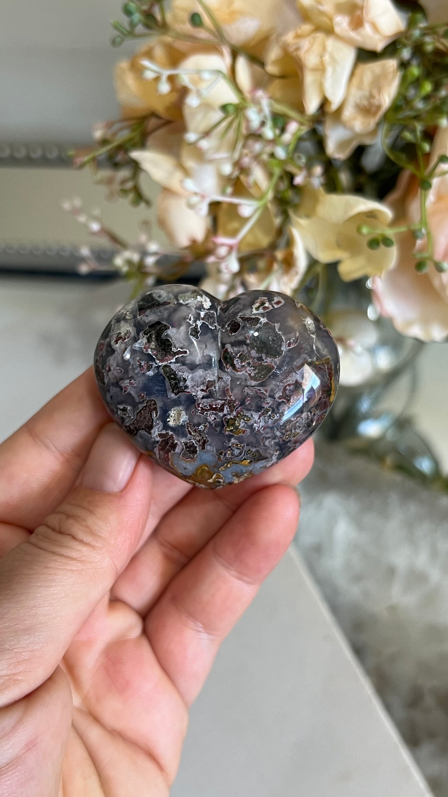 Ocean Jasper heart E