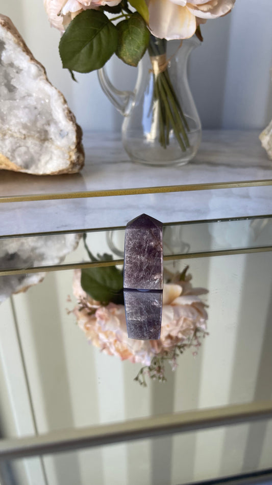 Gem Lepidolite Tower C