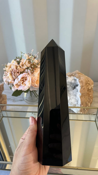 Large Black Obsidian tower