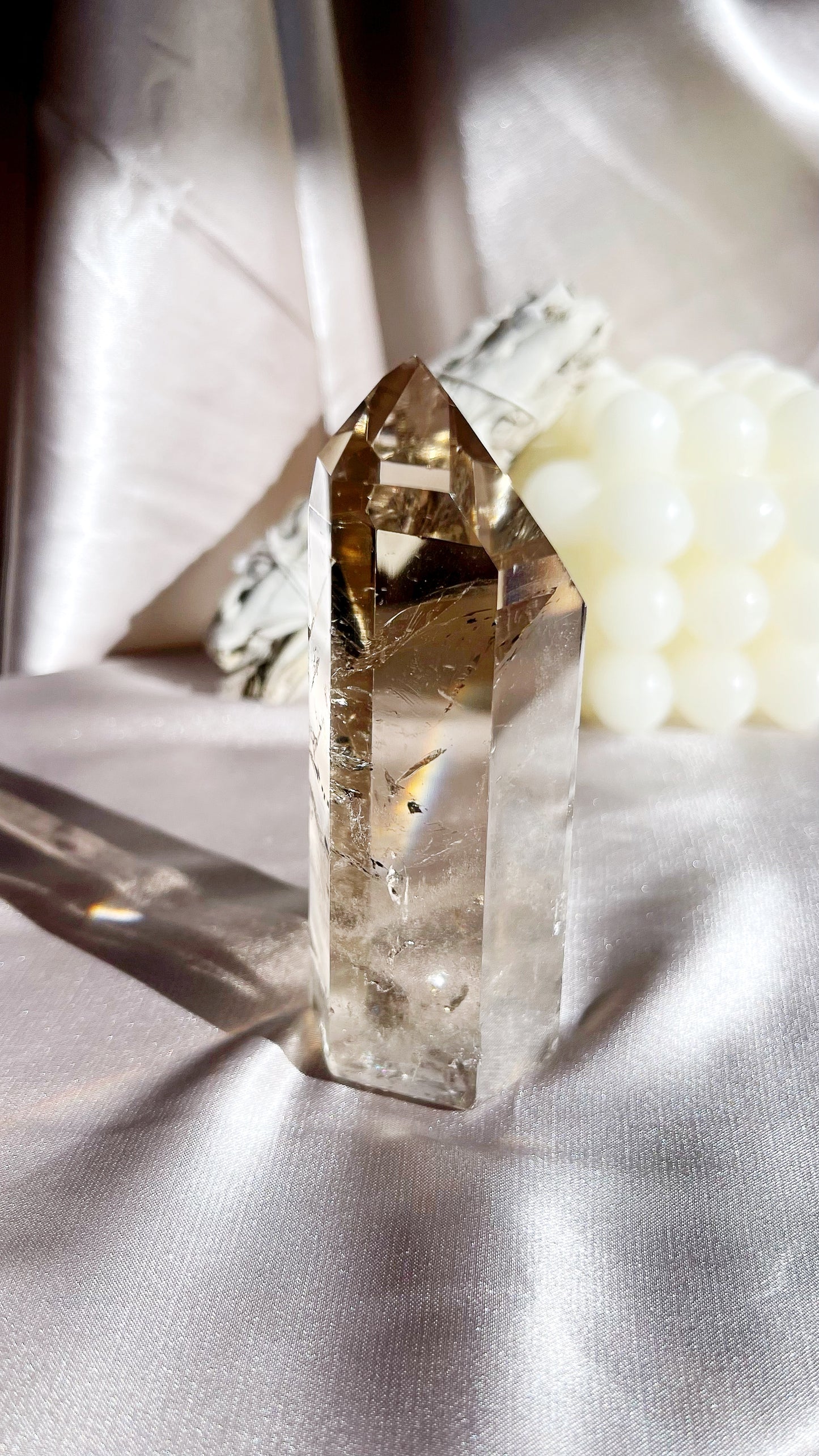 Smokey quartz tower (1)