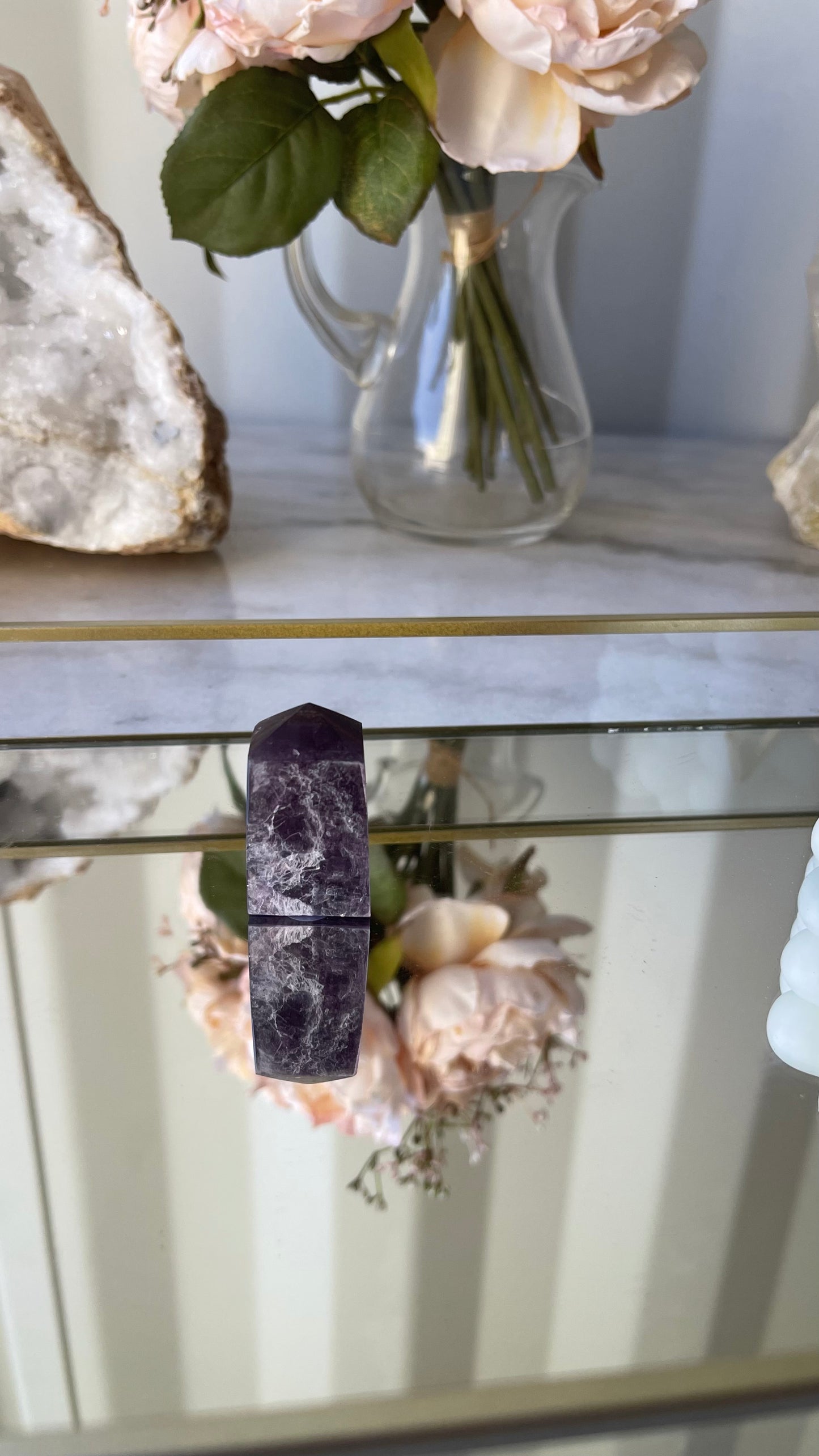 Gem Lepidolite Tower C