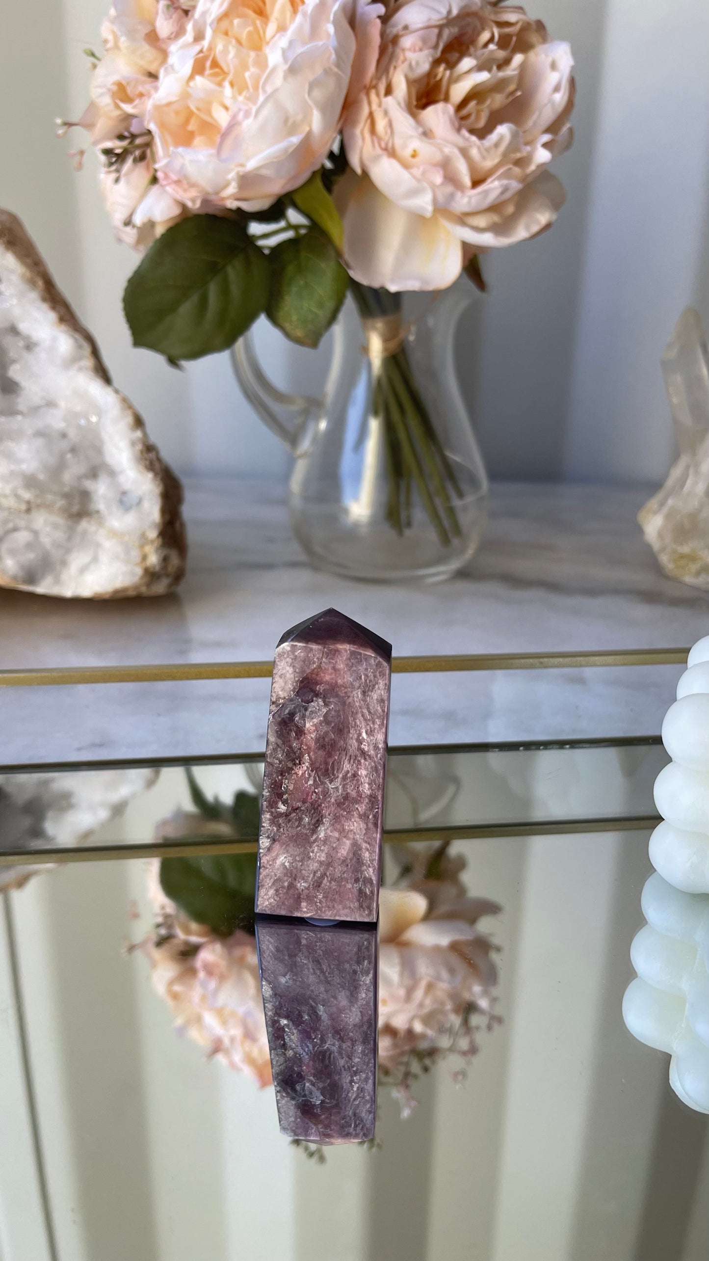 Gem Lepidolite Tower B