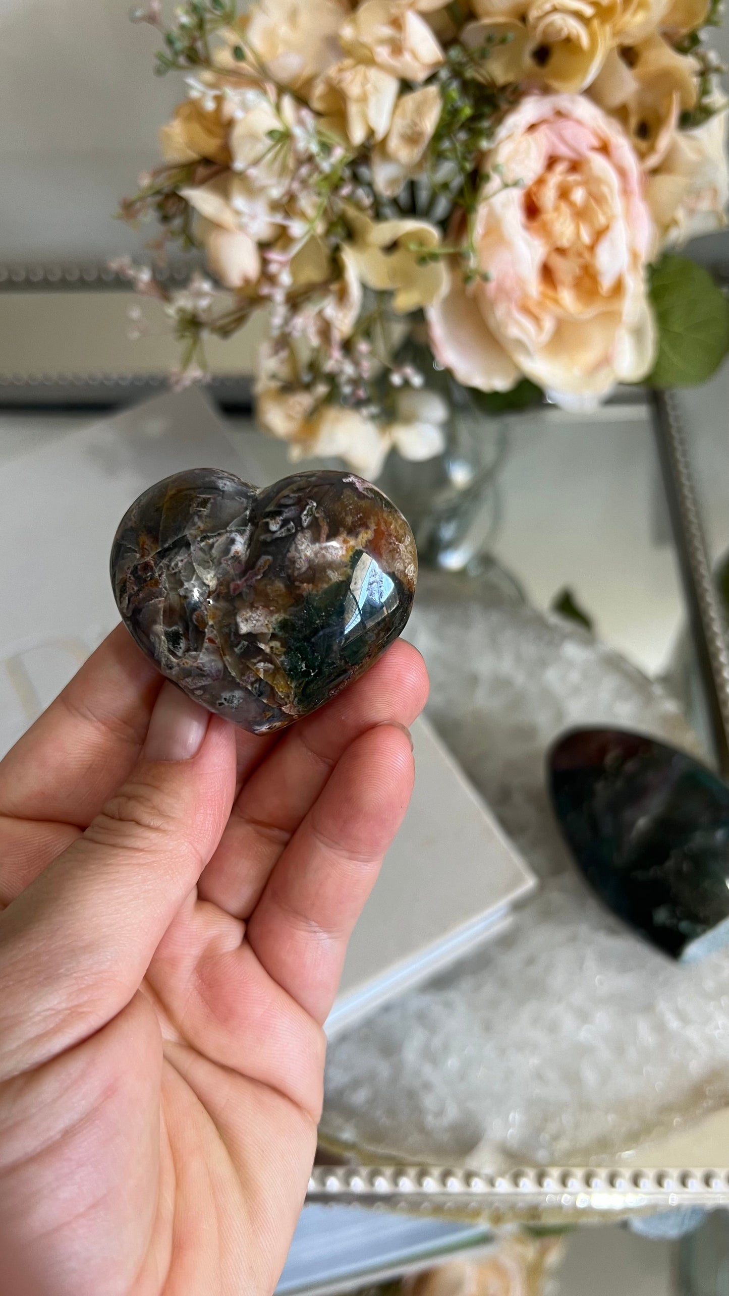 Ocean Jasper heart D