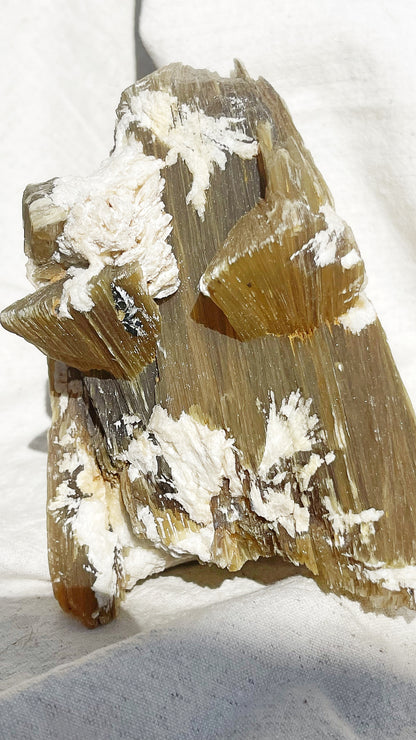 Golden leaf Mica/Muscovite - Self standing