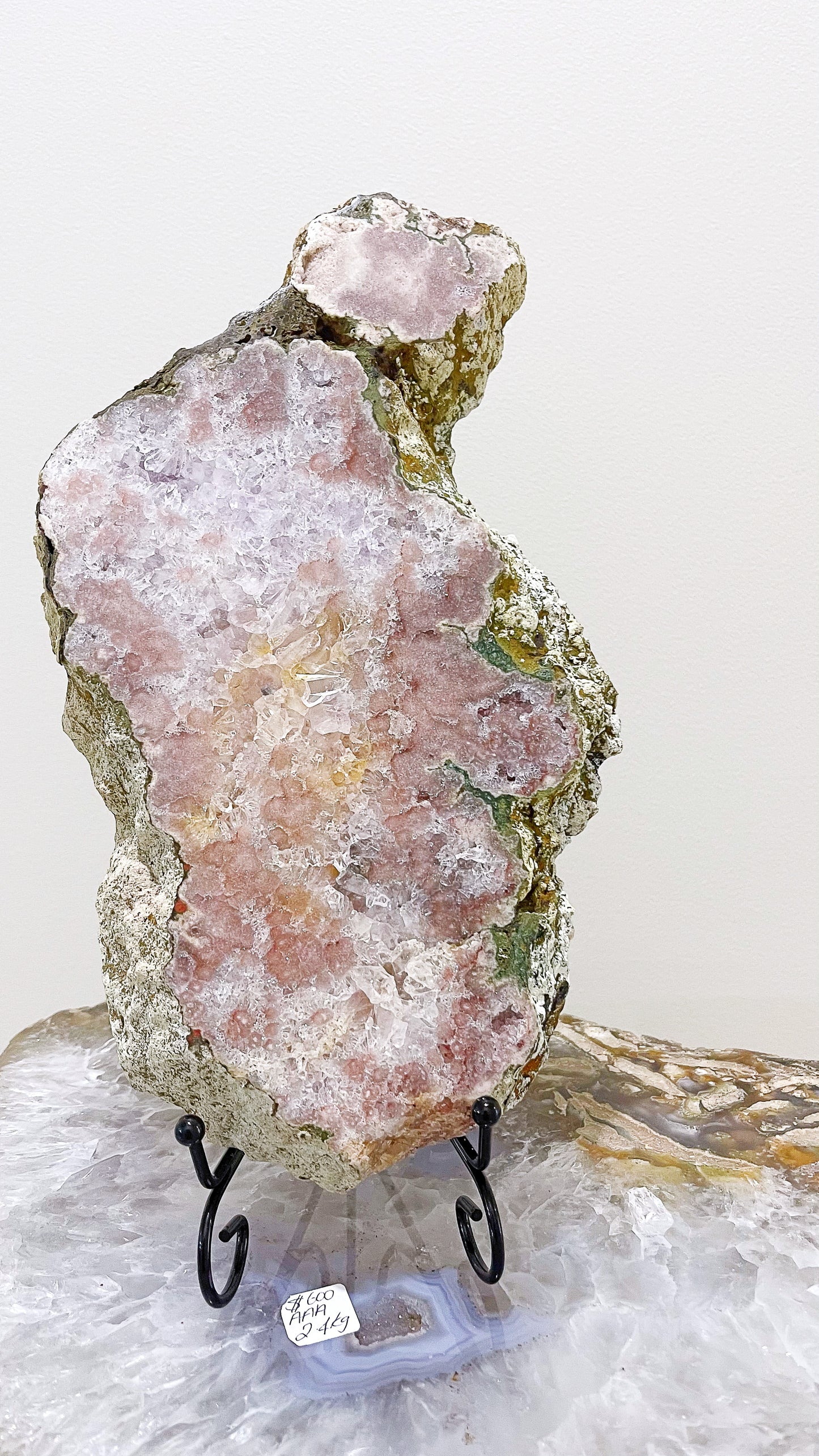 Pink Amethyst slab - AAA grade