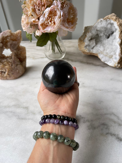 Shungite sphere with stand B