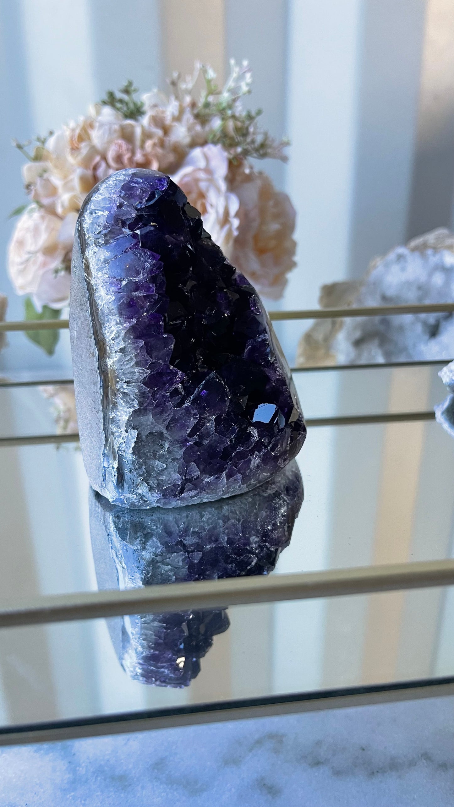 Amethyst Cluster 736g self standing B