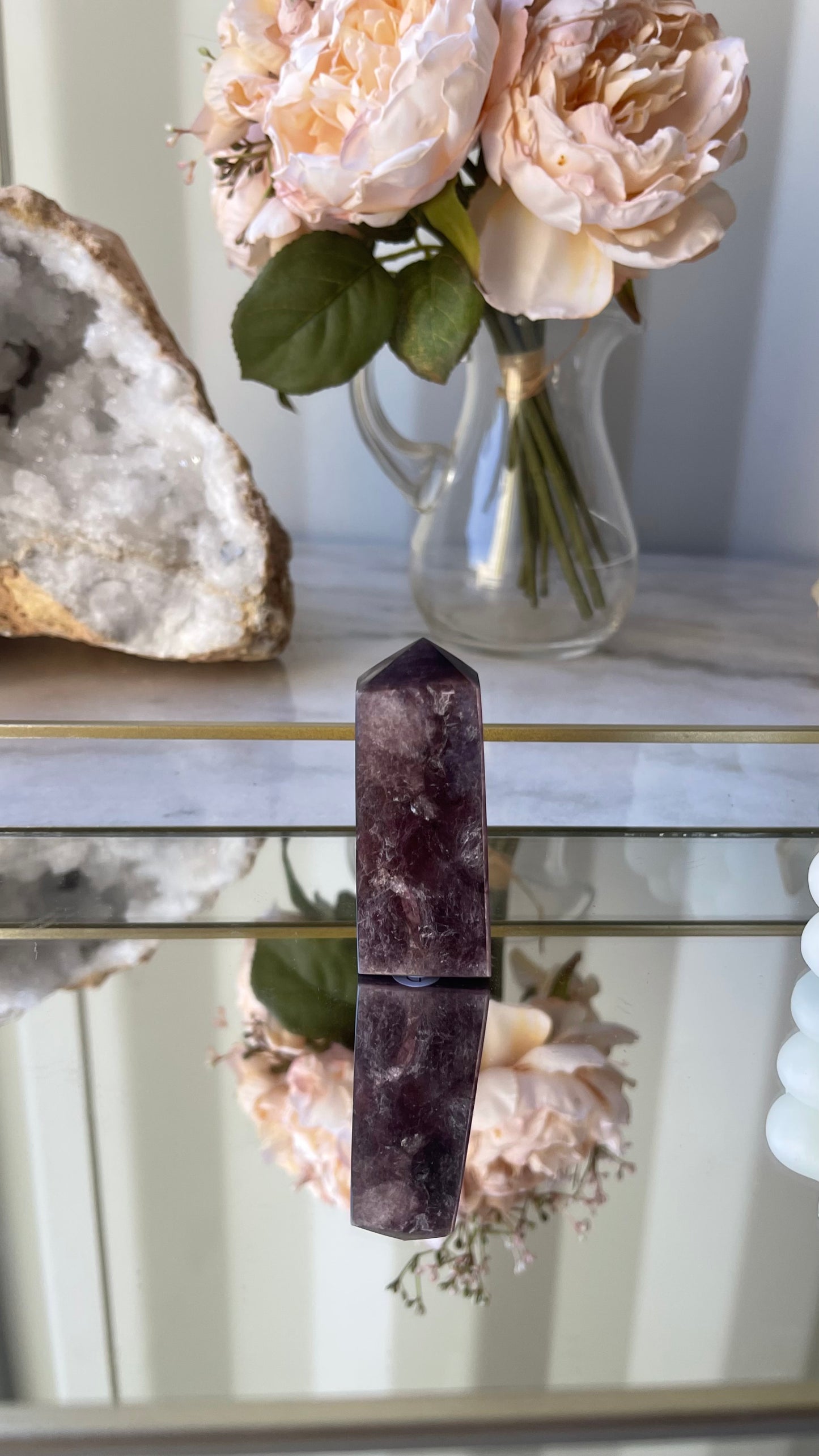 Gem Lepidolite Tower B